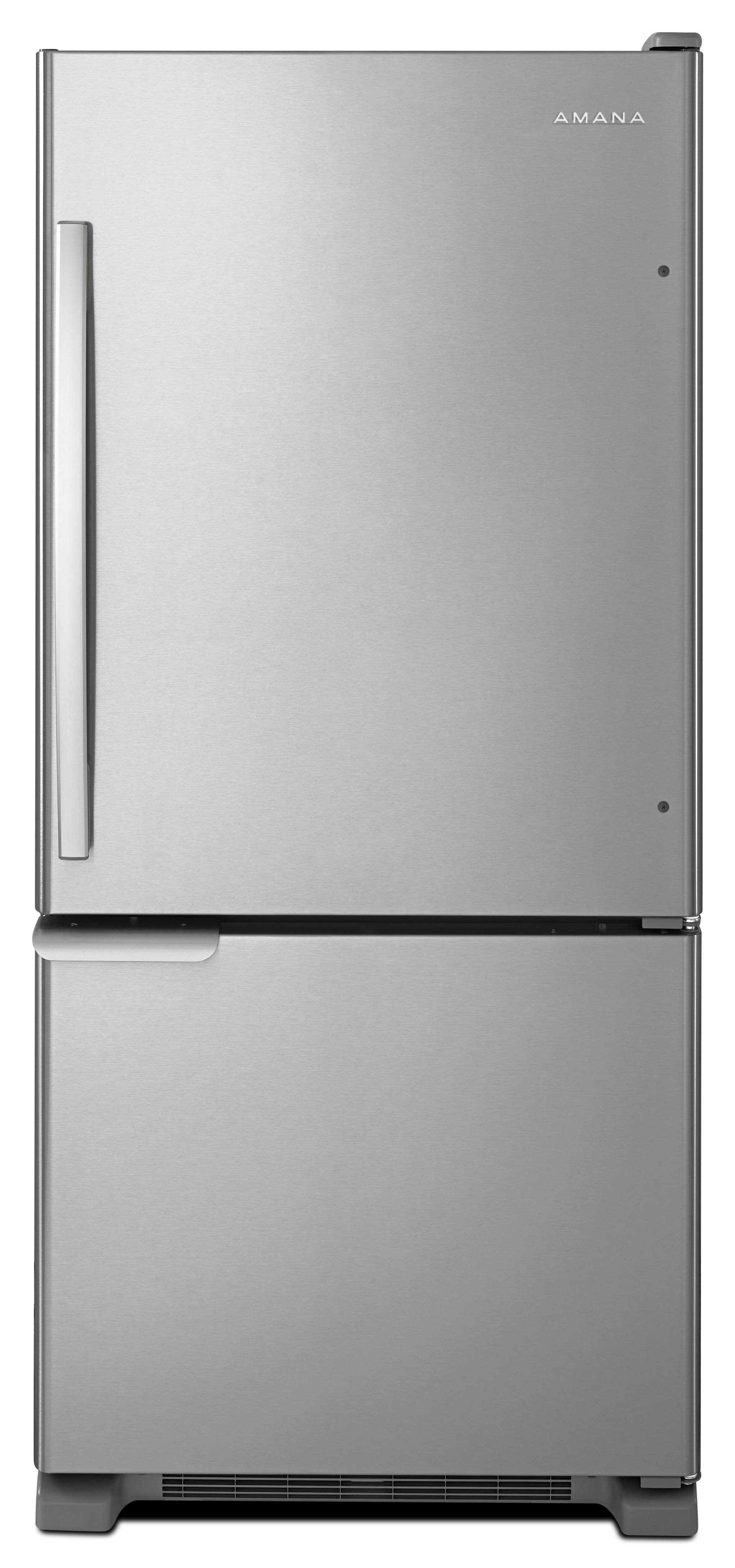 Amana 18 67 Cu Ft Stainless Steel Bottom Freezer Refrigerator Abb1921brm Doyon S Appliance Bedford Gloucester Reading Ma