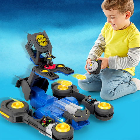 Imaginext Dc Super Friends Transforming Batmobile R/C | Mattel
