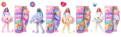 Barbie Cutie Reveal Doll & Accessories, Cozy Cute Tees Teddy Bear