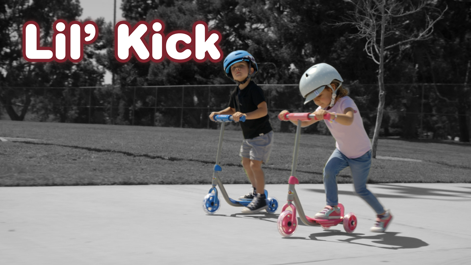 Razor Jr 3-Wheel Lil Kick Scooter - Ages 3+, Blue, Indoor Use