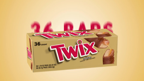  TWIX Full Size Caramel Chocolate Cookie Candy Bar, 1.79 oz.  36-Count Box : Grocery & Gourmet Food