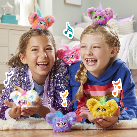 Furby Furblets Hoo-Lah Pineapple Mini Electronic Plush Toy for