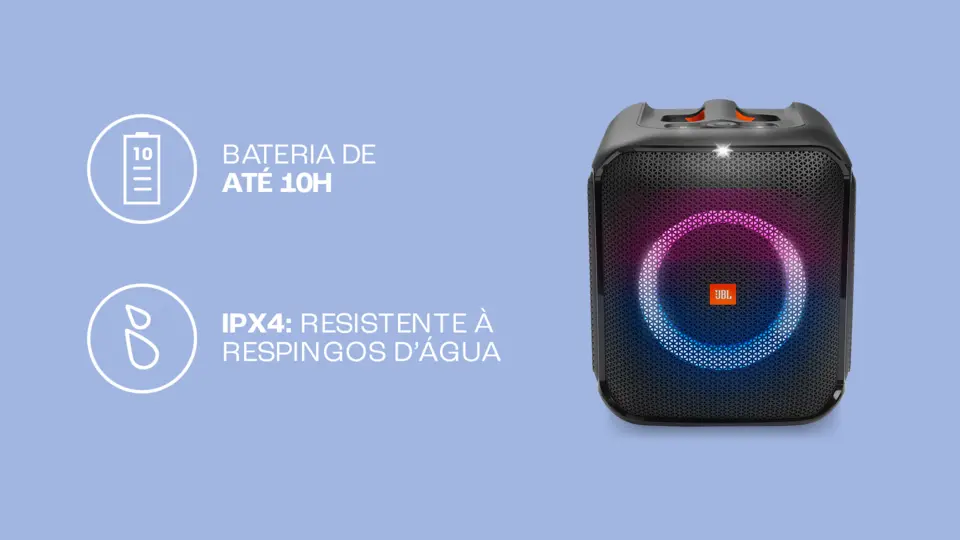 Caixa de Som JBL Partybox Encore 2 microfones 100W - Ibyte