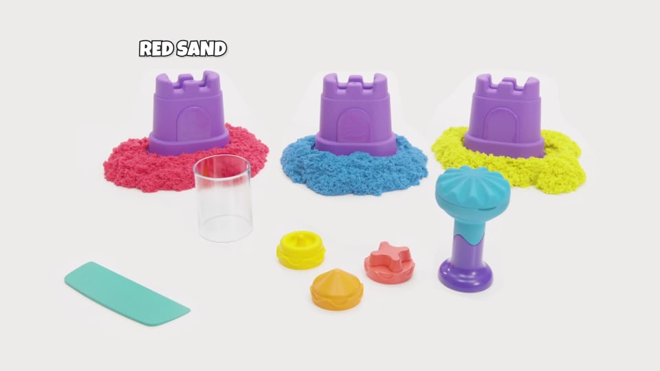 Sand, Rainbow Mix Set with 3 Colors of Sand (13.5oz