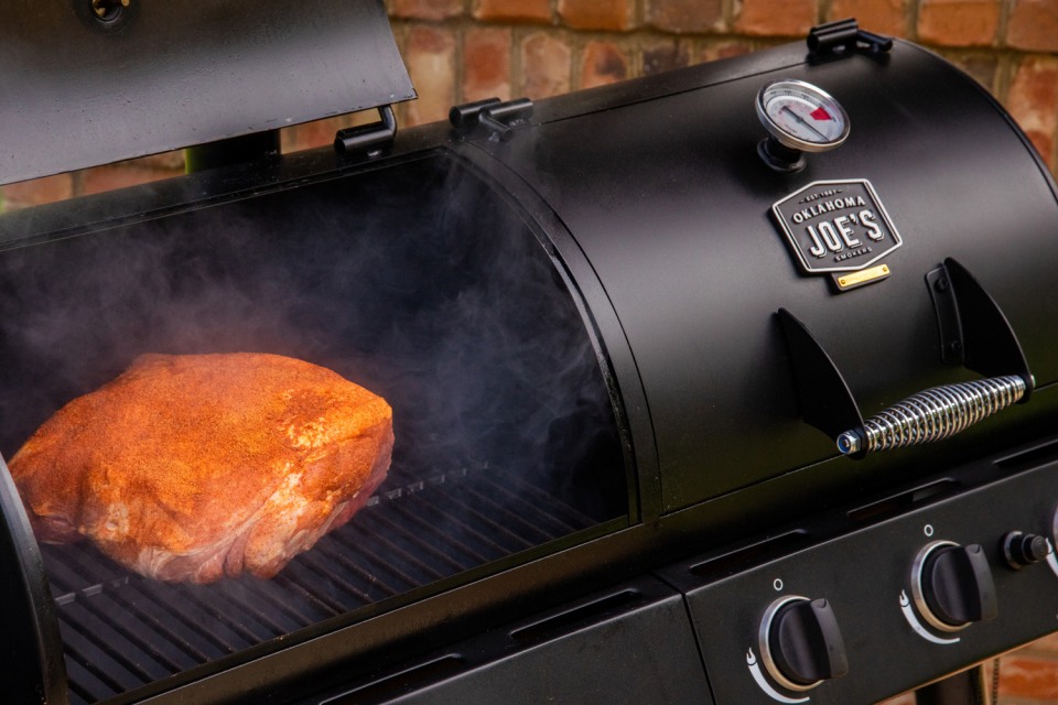 CharBroil Oklahoma Joes Charcoal/Gas Grill and Smoker Combo