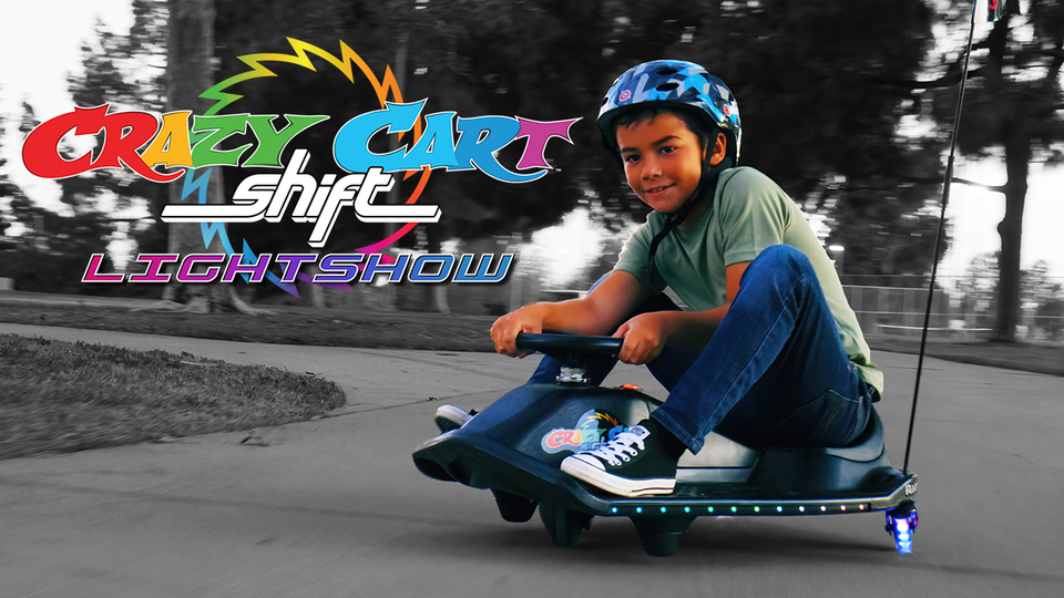 Crazy Cart Shift Lightshow by Razor 12V Electric Drifting Go
