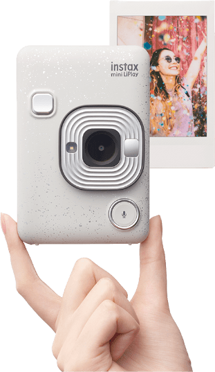 Fujifilm Instax Hybrid Mini LiPlay Instant Camera, Blush Gold 16631851
