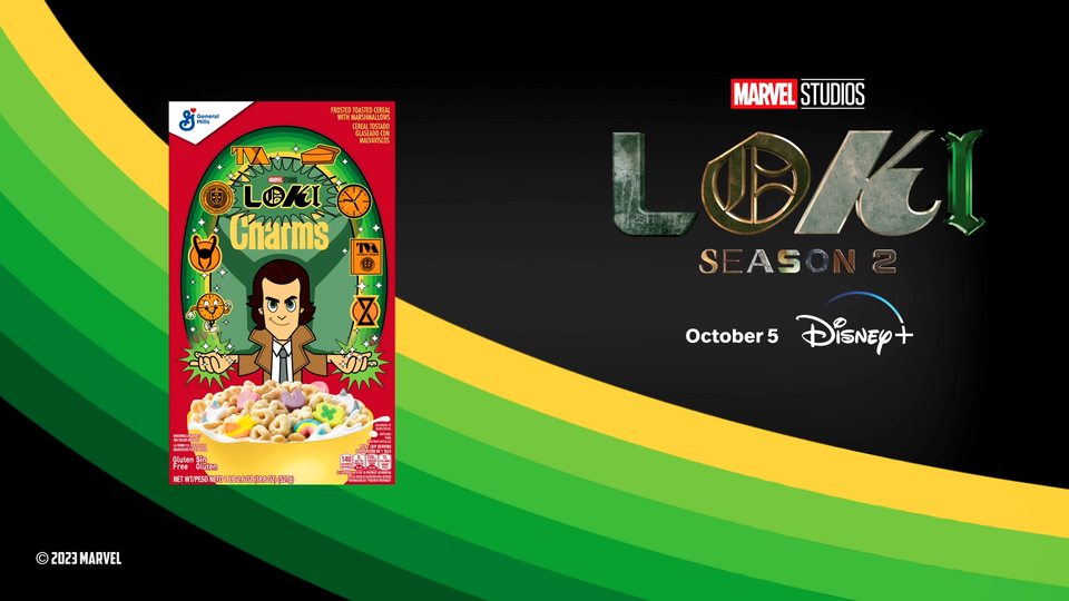 Lucky Charms Breakfast Cereal, Marvel Studios , Loki Charms Limited  Edition, 18.6 oz 
