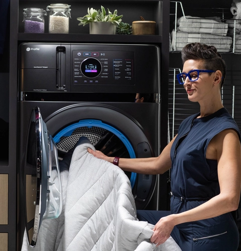 GE Profile™ ENERGY STAR 4.8 Cu. Ft. Carbon Graphite Washer