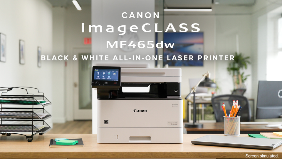 imageCLASS MF465dw - Wireless Duplex Laser Printer with Print, Copy, Scan,  Fax, Expandable Paper Capacity and 3 Year Limited Warranty 