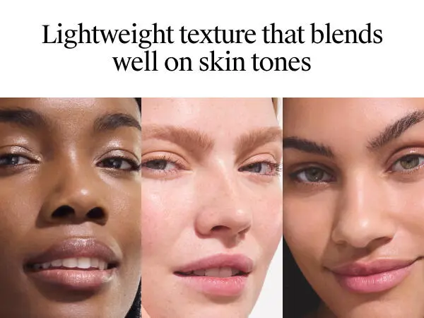 Lightweight texture that blends well on skin tones