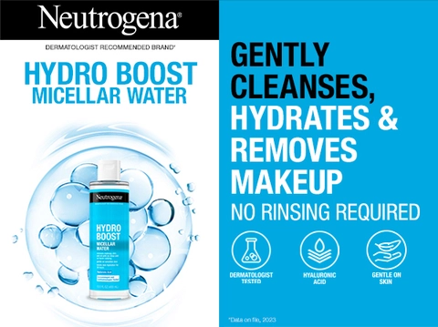 Neutrogena, micellar water, micellar water makeup remover, micellar cleansing water, makeup remover