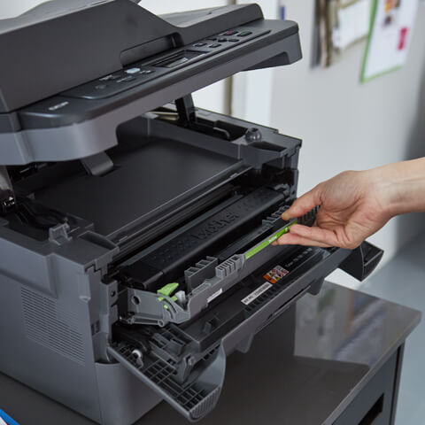 Brother Impresora láser monocromática de la serie L-2550DW Premium I Print  Copy Scan I Wireless I Auto Impresión de 2 caras I 36 páginas/minuto I 250