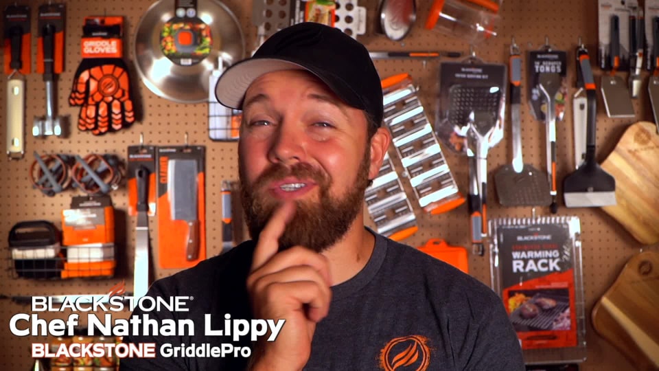 Blackstone Cast Iron Griddle Press with Signature Handle