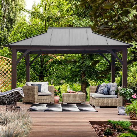 Denali 10' x 12' (3.05m x 3.66m) Aluminum Hardtop Gazebo