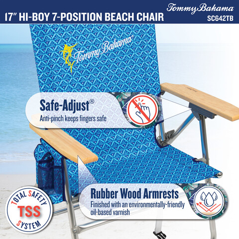 Safe-Adjust, Rubber Wood armrests