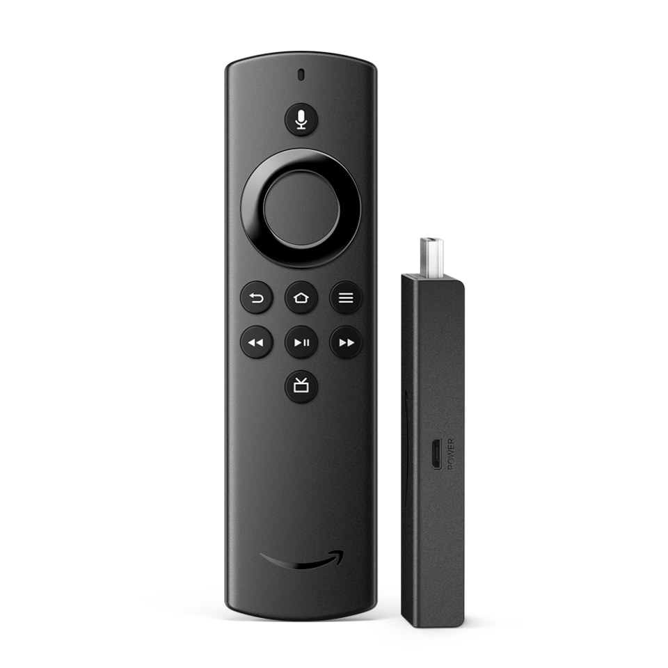 Amazon Fire Tv Stick Lite With Alexa Voice Remote Lite Black In The Media Streaming Devices Department At Lowes Com