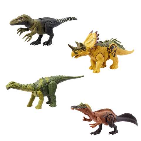 Jurassic World Dinosaur Toys with Roar Sound & Attack Action, Wild 