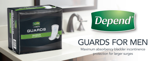 Depend Incontinence Guards/Incontinence Pads for Men/Bladder