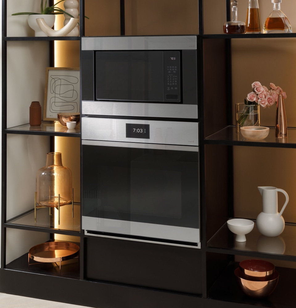 Café™ Minimal 30 Platinum Glass Built In Convection Double Electric Wall  Oven, Star Appliance