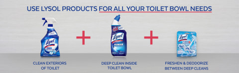 Tituaa Bundle 2 Lysol Toilet Bowl Cleaner - Powerful Disinfectant