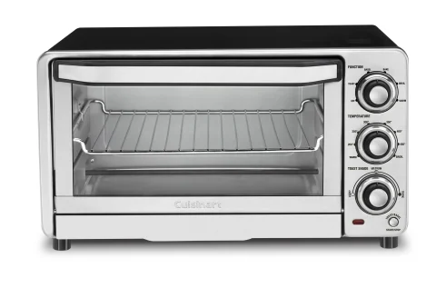 Cuisinart Custom Brushed Stainless Classic Toaster Oven Broiler Black Silver