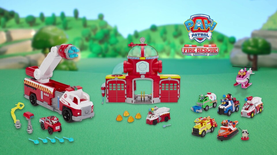thumbnail video image 2 of PAW Patrol Fire Rescue Ultimate Command Center, for Kids 3 and Up (Walmart Exclusive), 2 of 9