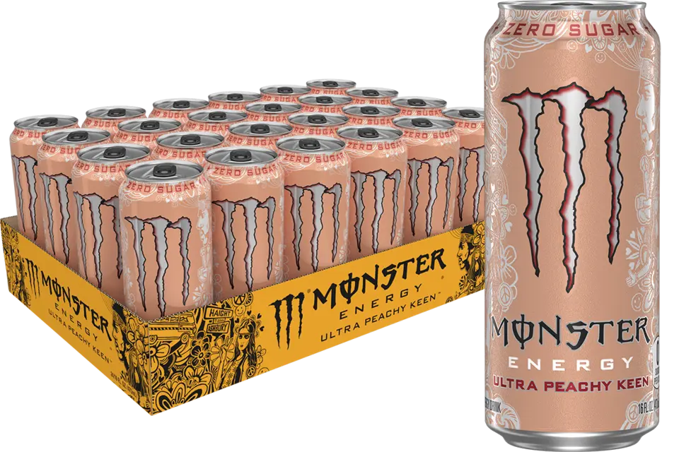 Monster Energy Ultra Peachy Keen - 16 Fl. Oz. - shaws