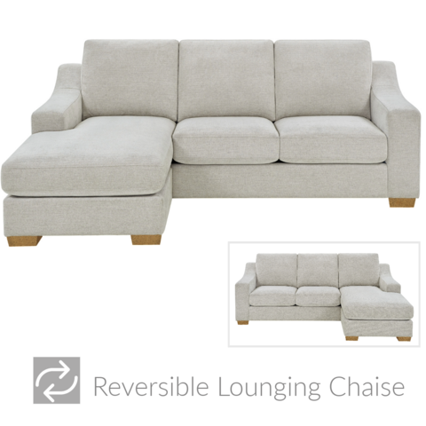 Image of the sofa chaise showing the reversible capabilities