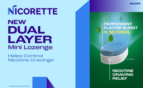 Nicorette Mini Nicotine Lozenges to Help Stop Smoking, 2 mg, Mint Flavor