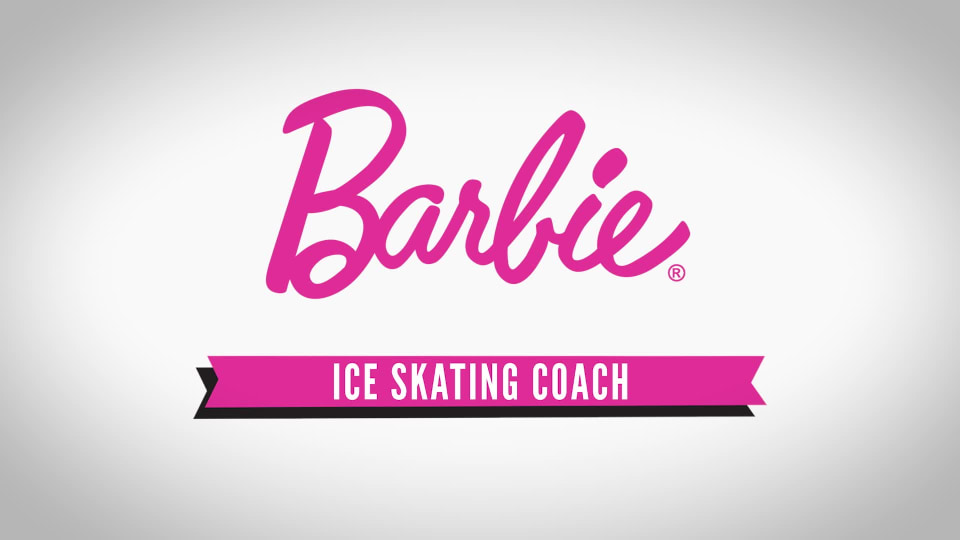 thumbnail video image 2 of Barbie Ice-Skating Coach & Student Doll with Turning Mechanism, 2 of 10