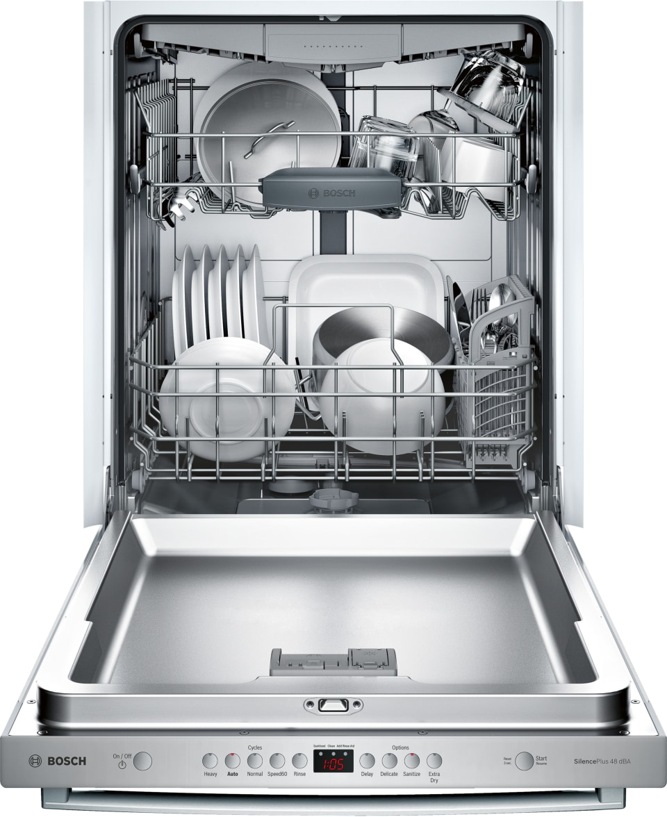 LG Electronics Lave-vaisselle intelligent de 24 pouces à commande par le  haut en acier ino