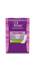 Poise Daily Microliners, Postpartum Incontinence Panty Liners