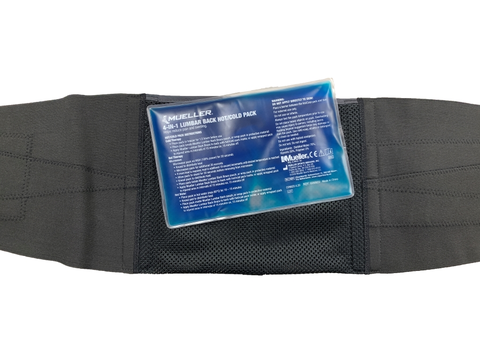 Mueller Lumbar 4 in 1 Back Brace with Hot Cold Pack One Size Fits Most Black Walmart