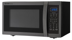 Sharp 1.4 cu.ft. Black Stainless Steel Countertop Microwave