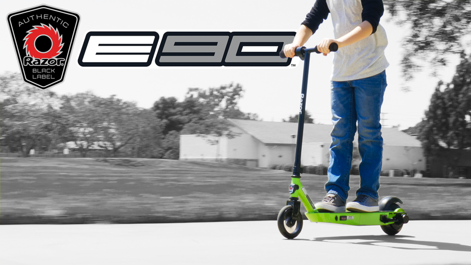 Razor Black Label E90 Electric Scooter - Green, for Kids Ages 8+ and up to 120 lbs, up to 10 mph - image 2 of 14