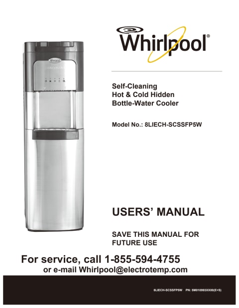 Manual for Whirlpool Self Cleaning Stainless Steel...
