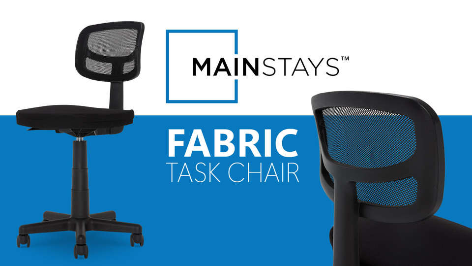 thumbnail video image 2 of (2 pack) Mainstays Mesh Task Chair with Plush Padded Seat, Gray, 2 of 11