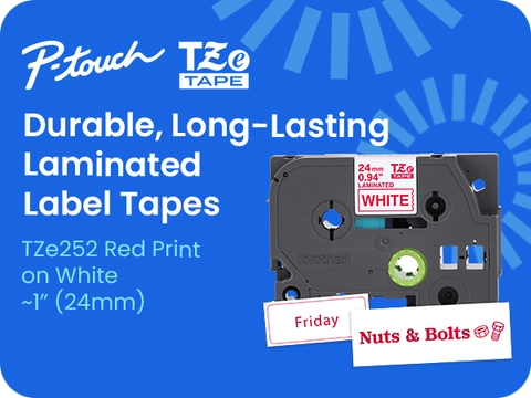 TZE252 | LabelMakersPrinters | By Brother