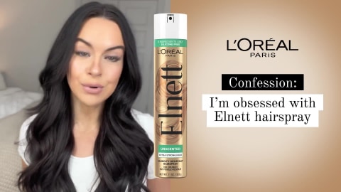 L'Oreal Paris Elnett Satin Hairspray Extra Strong Hold Unscented 11 oz;  (Packaging May Vary)