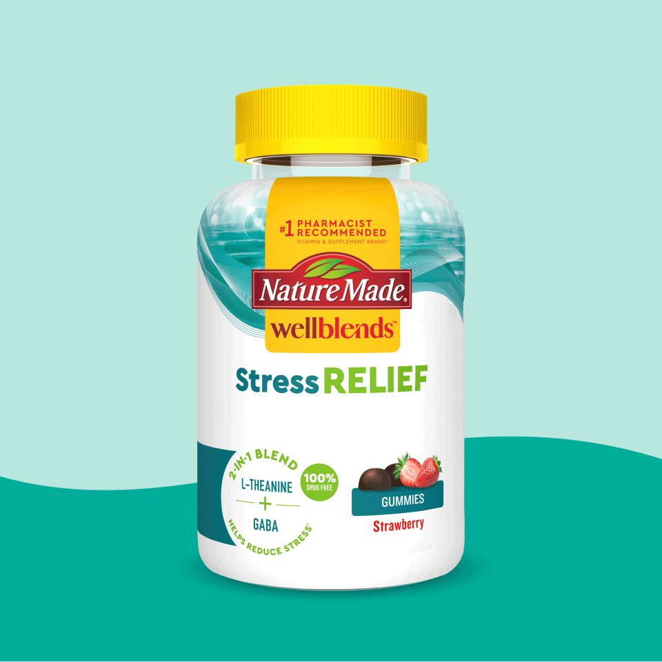 Nature Made WellBlends Stress Relief Gummies Strawberry