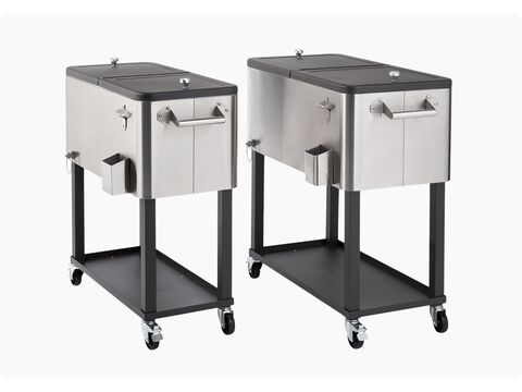 stainless steel cooler in two sizes