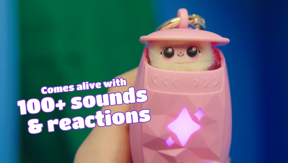 thumbnail video image 2 of Peekimo, Interactive Pet & Wearable Accessory, 100+ Sounds & Reactions, Blue, 2 of 11