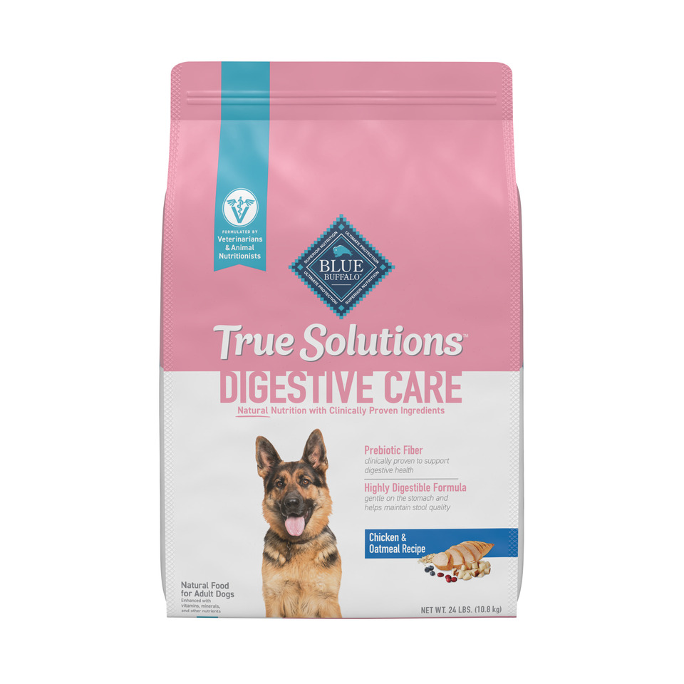 thumbnail video image 2 of BLUE True Solutions Blissful Belly Digestive Care Adult Dog Dry Food, Chicken, 24-lb. Bag, 2 of 13