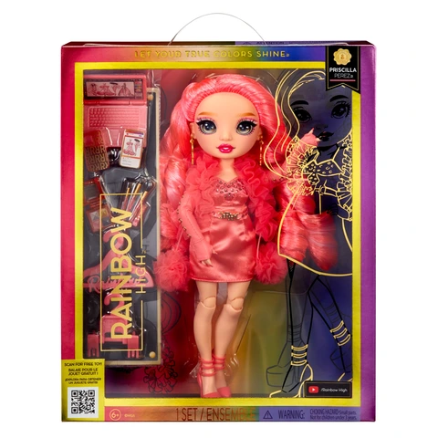 Rainbow High Priscilla Pink Fashion Doll with Play Accessories