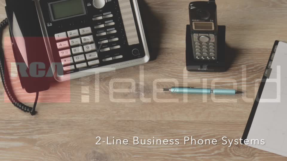 NEW 3 CORDLESS PHONES RCA 25252 DECT 6.0 2-LINE 