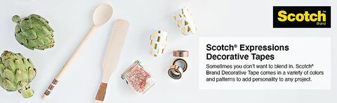 Scotch Brand Scotch Expressions Glitter Washi Tape, Great for Bullet  Journaling and DIY Décor