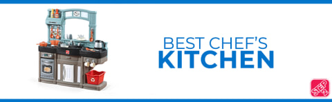 Step2 Best Chefs Kitchen Set for Kids, Blue – Includes 25 Toy