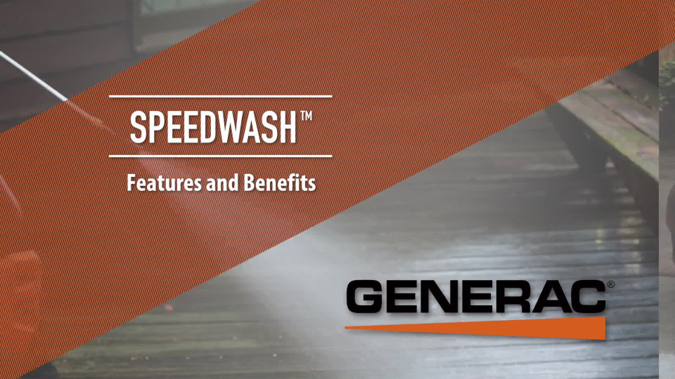 Generac 7122 SPEEDWASH System 3200 PSI Gas Pressure Washer with 3 Cleaning Tools Walmart