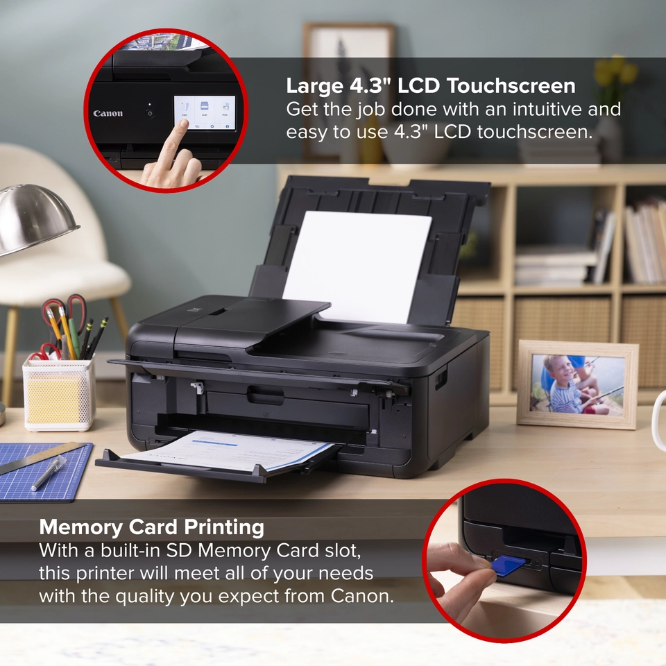 Canon PIXMA TS9520a Inkjet Printer, All-in-One, Print, Scan, Copy